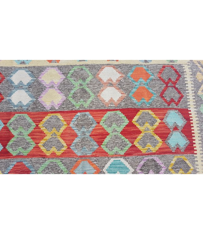 Handgewebte Orientalisch Wolle Kelim Teppich 197x157 cm