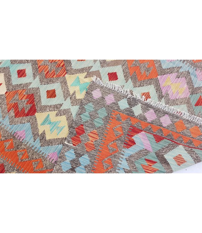 Handgewebte Orientalisch Wolle Kelim Teppich 239x169 cm