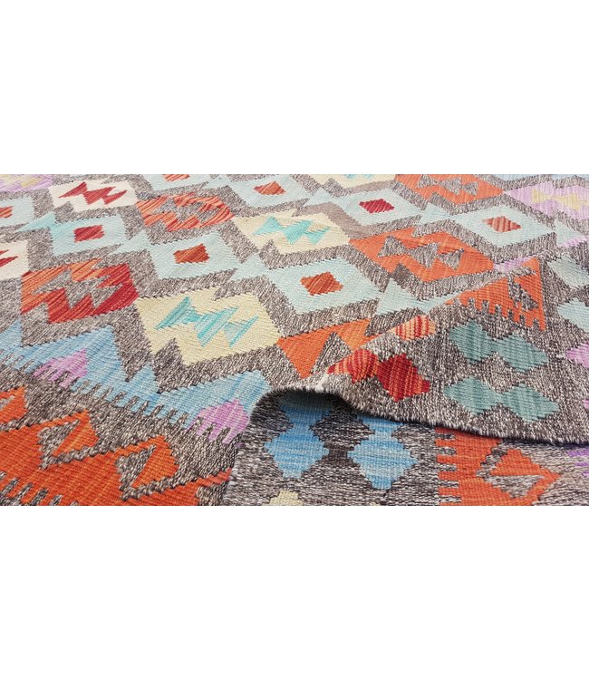 Handgewebte Orientalisch Wolle Kelim Teppich 239x169 cm