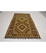 Hand Woven Afghan Wool Kilim Area Rug 209x107 cm