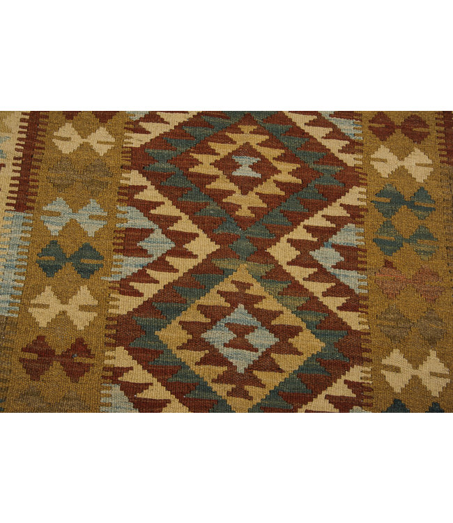 Handgewebte Orientalisch Wolle Kelim Teppich 107x104 cm