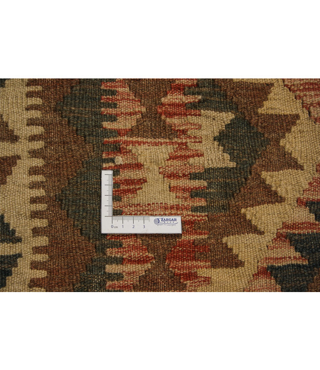 Hand Woven Afghan Wool Kilim Area Rug 188x113 cm