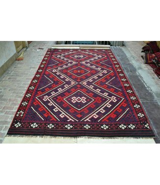 Hand Woven Afghan Wool Kilim Area Rug 445 x 275 cm