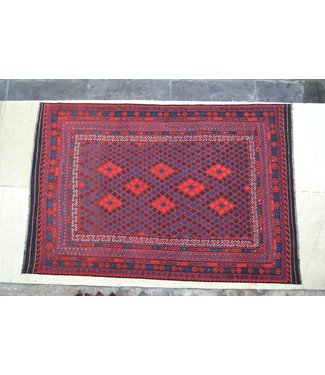 Hand Woven Afghan Wool Kilim Area Rug 379 X 258 cm