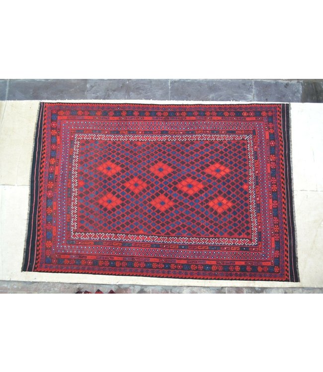 Handgewebte Orientalisch Wolle Kelim Teppich 379x258 cm