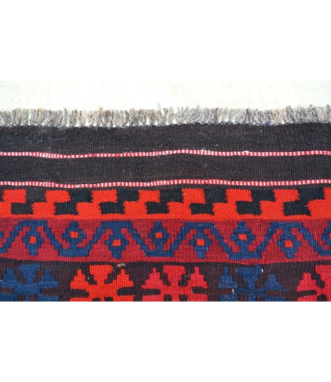 Handgewebte Orientalisch Wolle Kelim Teppich 379x258 cm