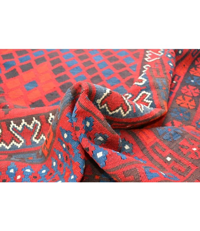 Handgewebte Orientalisch Wolle Kelim Teppich 379x258 cm