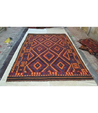 Hand Woven Afghan Wool Kilim Area Rug 295 X 233 cm
