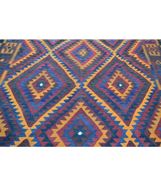 Handgewebte Orientalisch Wolle Kelim Teppich 384 x 246 cm