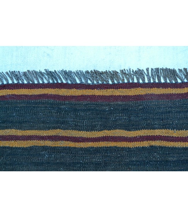 Handgemaakt Oosters Kelim Wol Vloerkleed 384 x 246 cm