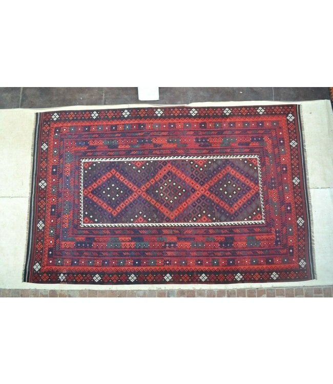 Handgewebte Orientalisch Wolle Kelim Teppich 393 x 251 cm