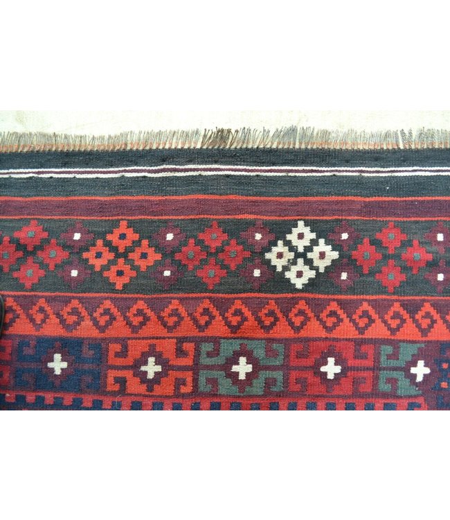 Handgewebte Orientalisch Wolle Kelim Teppich 393 x 251 cm