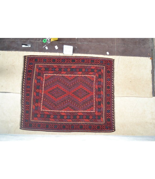 Handgewebte Orientalisch Wolle Kelim Teppich 286 x 236 cm