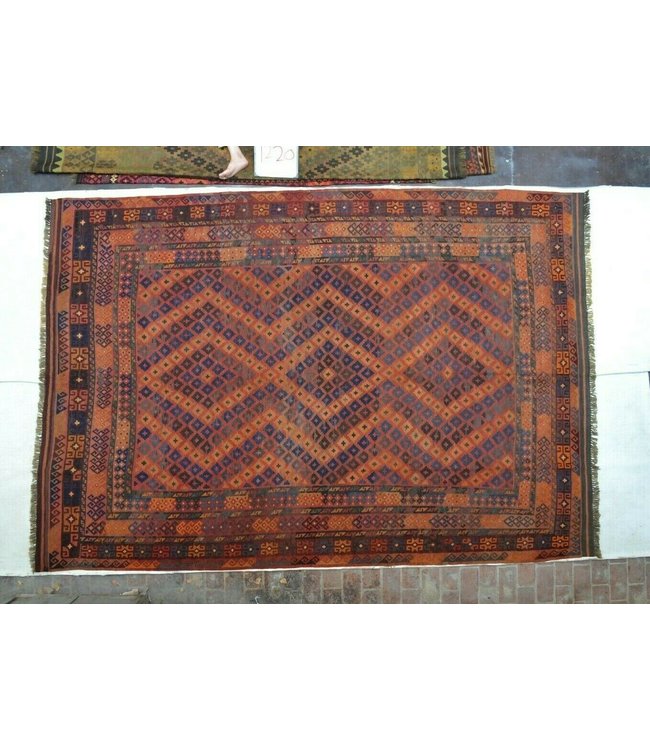 Hand Woven Afghan Wool Kilim Area Rug 387 x 262 cm