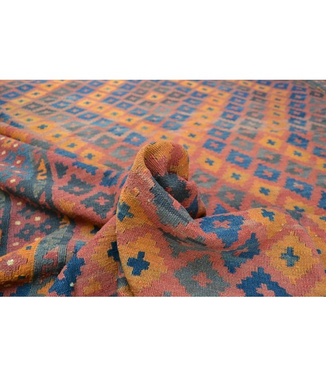 Handgewebte Orientalisch Wolle Kelim Teppich 387 x 262 cm