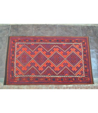 Hand Woven Afghan Wool Kilim Area Rug 426 x 243 cm