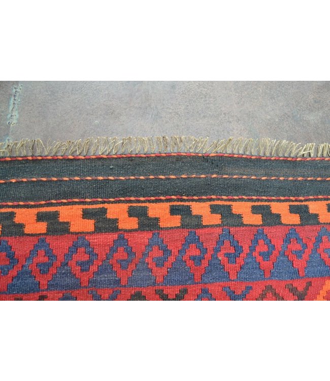 Handgewebte Orientalisch Wolle Kelim Teppich 426 x 243 cm