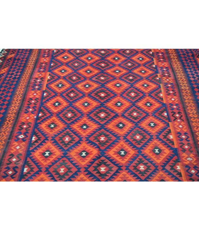 Hand Woven Afghan Wool Kilim Area Rug 321 x 227 cm