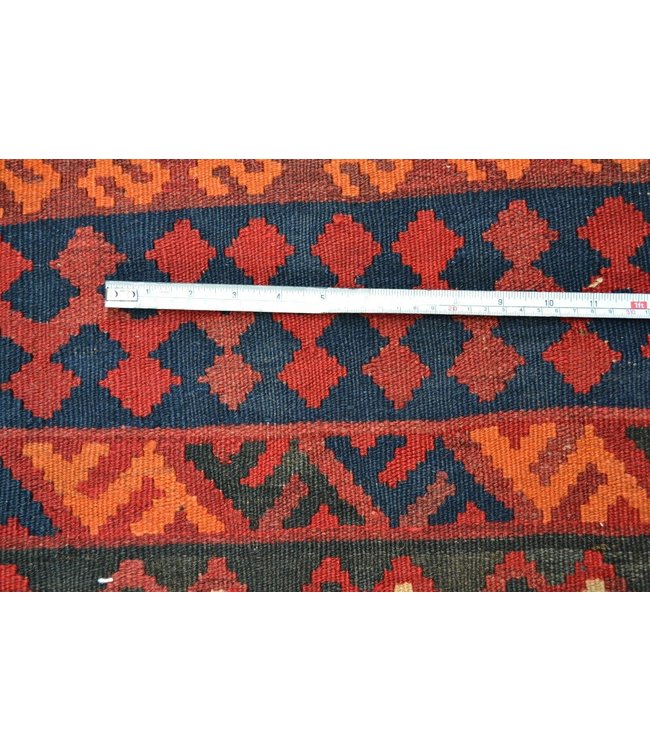 Hand Woven Afghan Wool Kilim Area Rug 321 x 227 cm