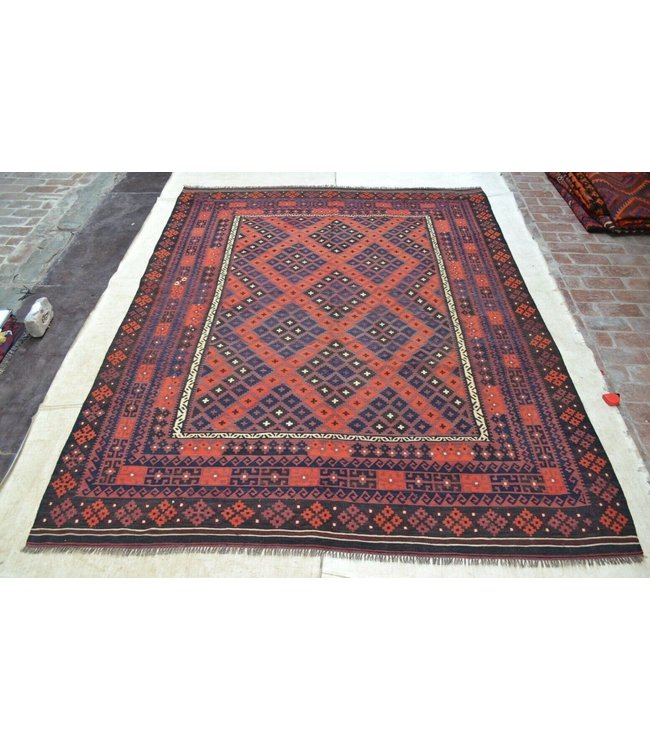 Handgewebte Orientalisch Wolle Kelim Teppich 309 x 229 cm