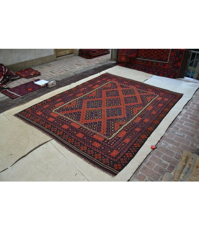 Handgewebte Orientalisch Wolle Kelim Teppich 309 x 229 cm