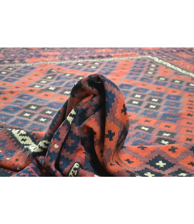 Handgewebte Orientalisch Wolle Kelim Teppich 309 x 229 cm