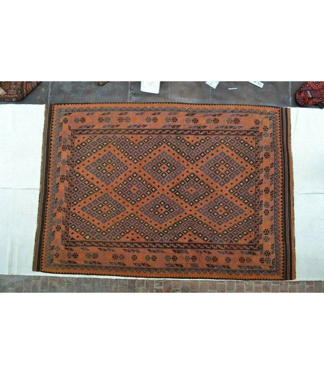 Hand Woven Afghan Wool Kilim Area Rug 390 x 268 cm