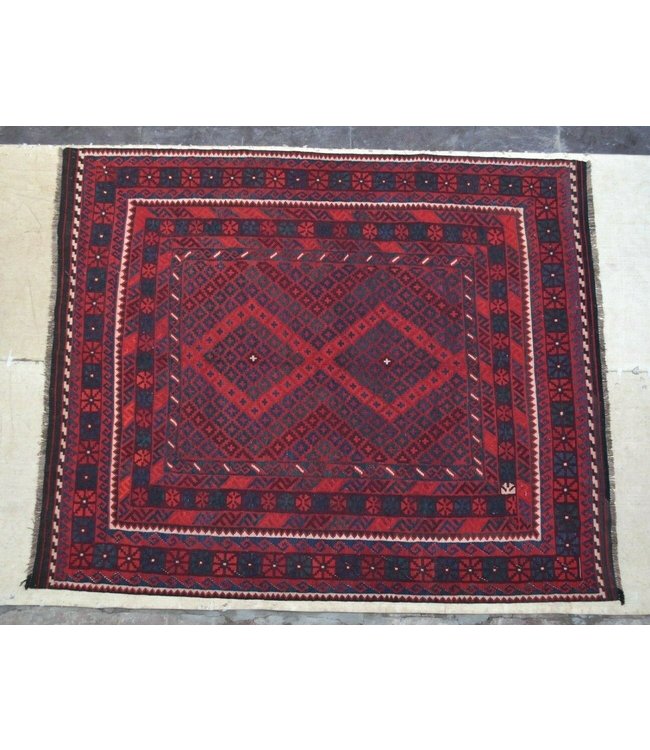 Hand Woven Afghan Wool Kilim Area Rug 316 x264 cm