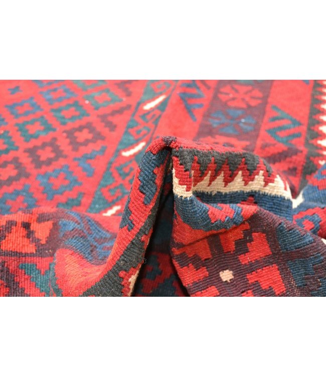 Hand Woven Afghan Wool Kilim Area Rug 316 x264 cm