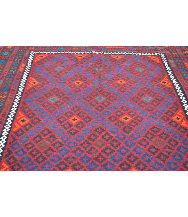 Hand Woven Afghan Wool Kilim Area Rug 400 x 242 cm