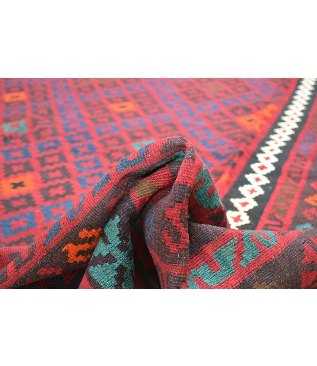 Hand Woven Afghan Wool Kilim Area Rug 400 x 242 cm