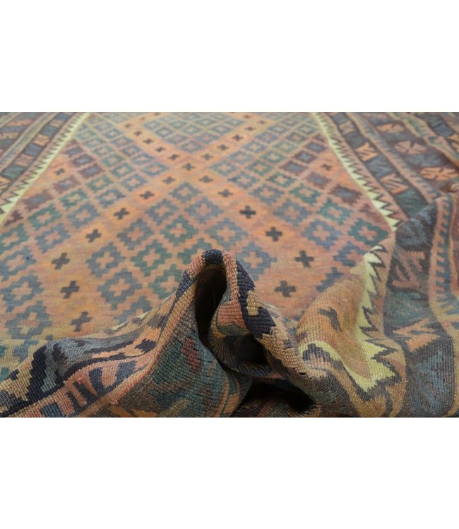 Handgewebte Orientalisch Wolle Kelim Teppich 295 x 242 cm