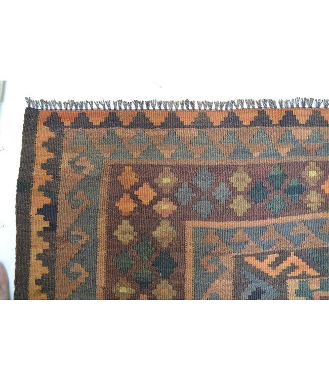 Handgewebte Orientalisch Wolle Kelim Teppich 295 x 242 cm