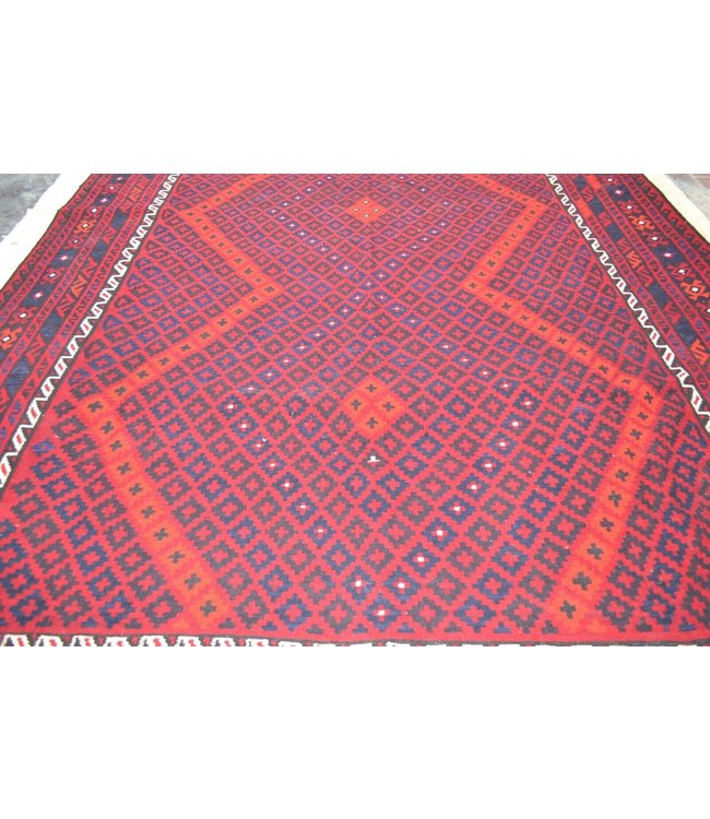 Hand Woven Afghan Wool Kilim Area Rug 397 X 250 cm