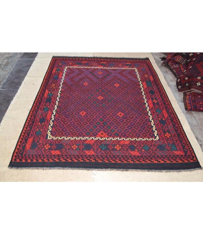 Hand Woven Afghan Wool Kilim Area Rug  312 x 222 cm