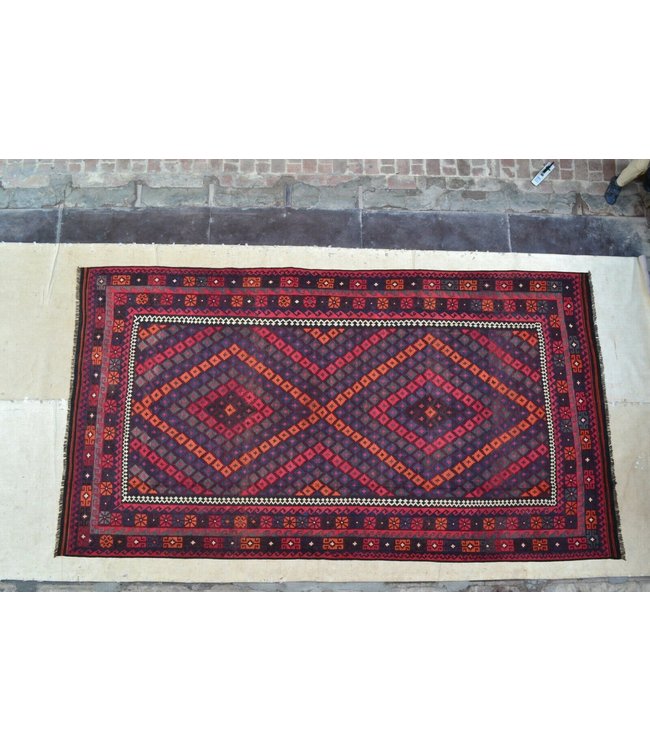 Hand Woven Afghan Wool Kilim Area Rug 430 x 234 cm