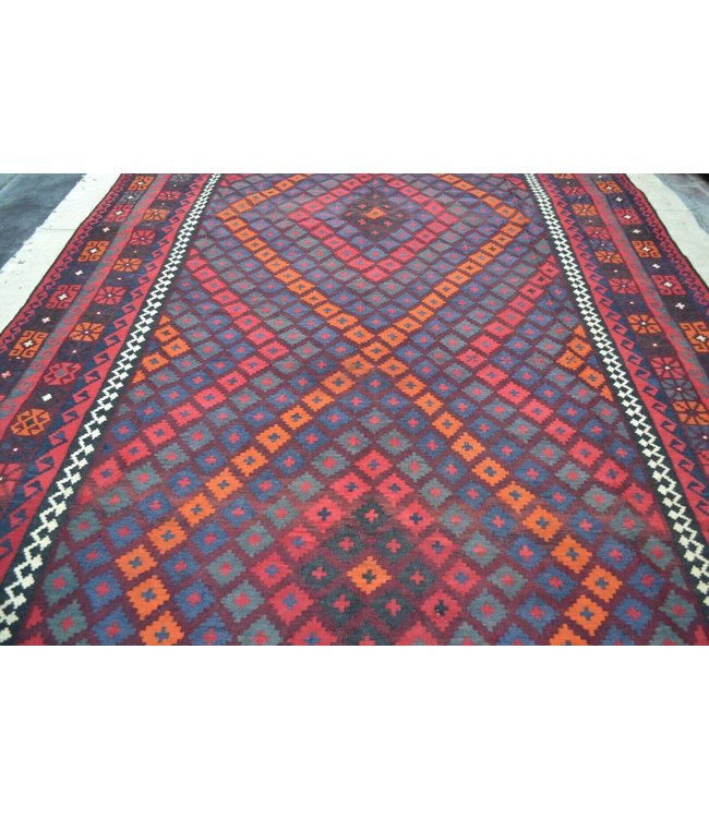 Handgewebte Orientalisch Wolle Kelim Teppich 430 x 234 cm