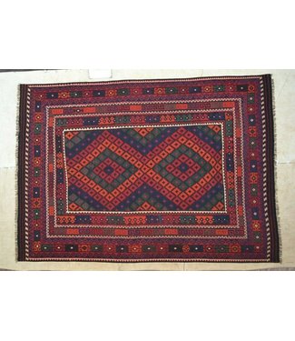 Hand Woven Afghan Wool Kilim Area Rug 336x239 cm