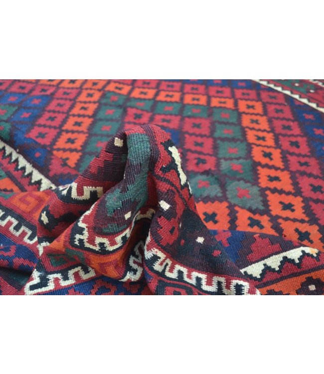 Handgewebte Orientalisch Wolle Kelim Teppich 336x239 cm