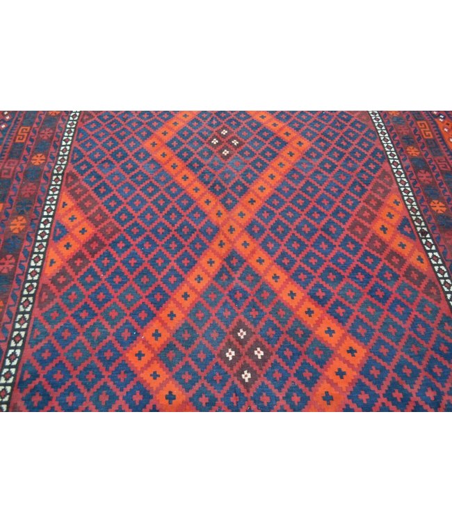 Hand Woven Afghan Wool Kilim Area Rug 412 x 310 cm