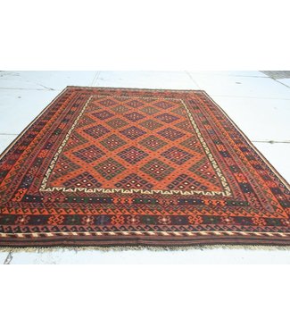 Hand Woven Afghan Wool Kilim Area Rug 403x250 cm