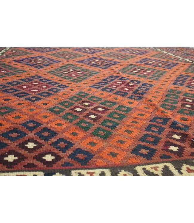 Hand Woven Afghan Wool Kilim Area Rug 403x250 cm