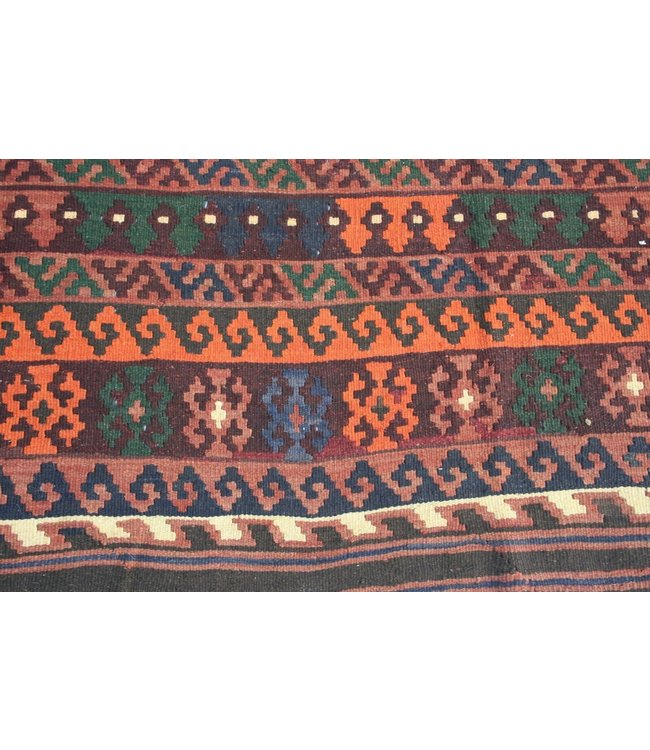Handgewebte Orientalisch Wolle Kelim Teppich 403x250 cm