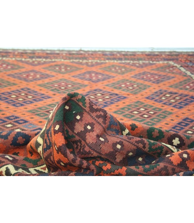 Hand Woven Afghan Wool Kilim Area Rug 403x250 cm