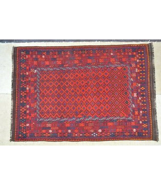 Hand Woven Afghan Wool Kilim Area Rug 352x242 cm