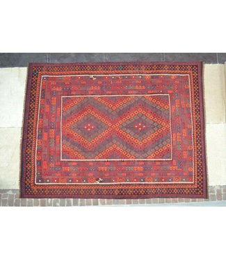 Hand Woven Afghan Wool Kilim Area Rug 392x296 cm