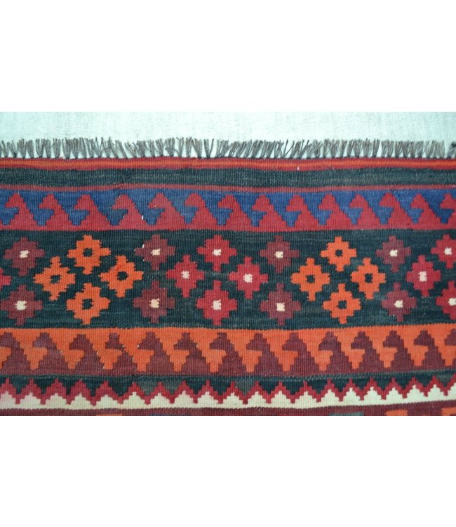 Handgewebte Orientalisch Wolle Kelim Teppich 392x296 cm