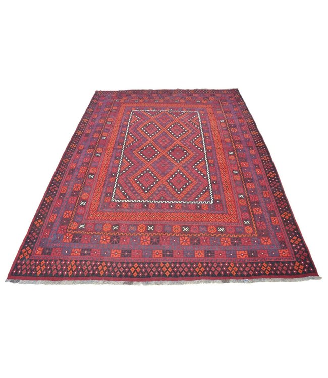 Hand Woven Afghan Wool Kilim Area Rug 416x310 cm