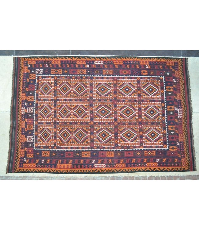 Hand Woven Afghan Wool Kilim Area Rug 400 x 255 cm