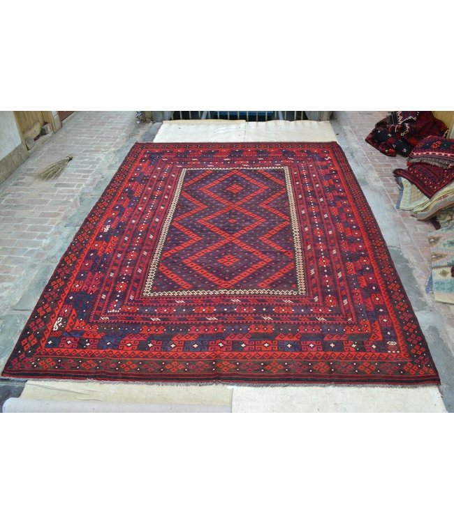Handgewebte Orientalisch Wolle Kelim Teppich 413 x 300 cm